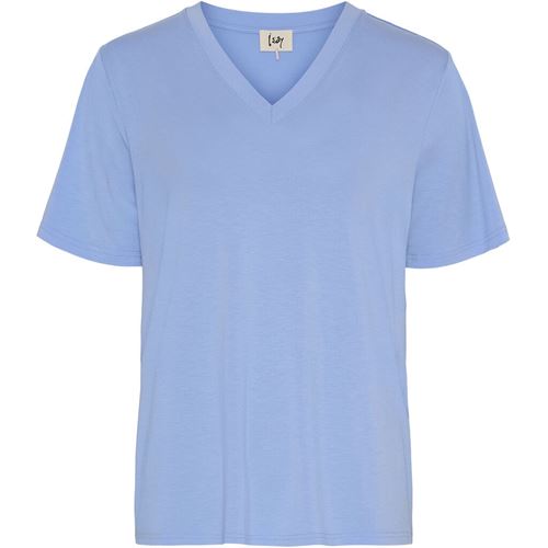 Toppar - Gritt v-neck t-shirt – Skyblue